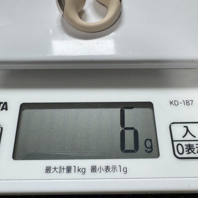 SOUNDPEATS CC イヤーカフ イヤホン 重さ 重量